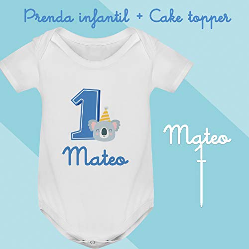 Consigue ahora Conjunto regalo Navidad cumpleaños Cake Topper + Body o camiseta personalizado con el nombre decoración fiesta animales para Bebes Unisex Niños Niñas primer cumpleaños velas Ofertas 2024 | regaloscumple.com