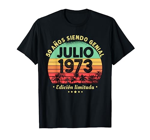 Consigue Catálogo ahora Hombre 50 Años Cumpleaños Regalo Hombre Julio 1973 Julio 50 Años Camiseta Rebajas 2024 | regaloscumple.com