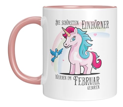 Comprar TASSENTICKER - Los mejores unicornios nacen en febrero - Regalos Taza unicornio - Regalo cumpleaños - Taza mes - Regalo personal - rosa Ofertas 2024 | regaloscumple.com