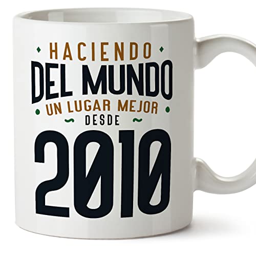 Comprar Ideas para regalar MUGFFINS Tazas 2010 Cumpleaños - En Español - Haciendo del Mundo un Lugar Mejor - 11 oz / 330 ml - Regalo original y divertido Top Precio 2024 | regaloscumple.com