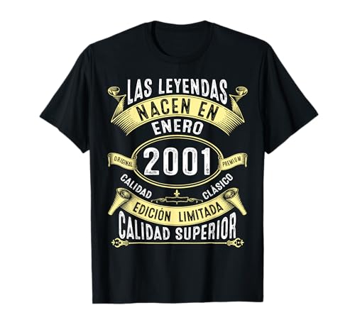 Comprar 23 Cumpleaños hombre mujer 23 años Enero 2001 Promoción regalo Camiseta Ofertas 2024 | regaloscumple.com