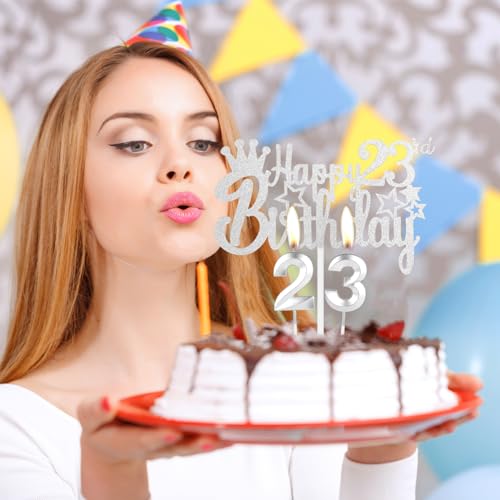 Mejores precios Plateada cumpleaños 25, fiesta decoración vela plateada niñas, y decoración 25, de