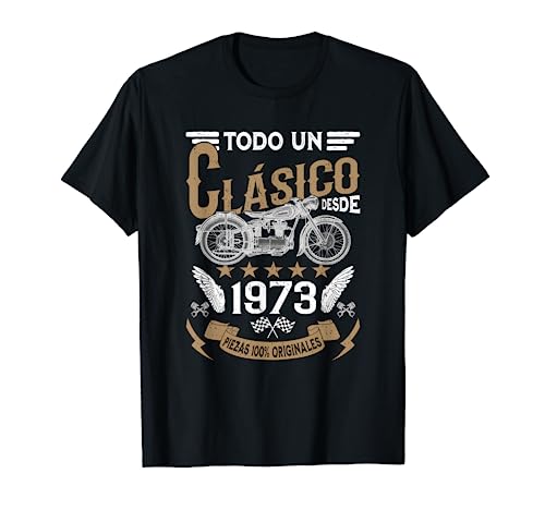 Consigue ahora Motero Todo Un Clásico Nacido En BlackFriday 1973 Cumpleaños Camiseta Ofertas 2025 | regaloscumple.com