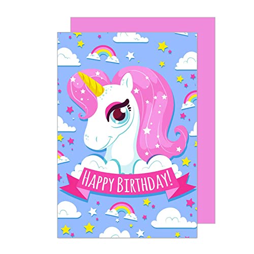 Consigue ahora Edición Seidel tarjeta cumpleaños premium exclusiva para niños con sobre tarjeta felicitación Catálogo cumpleaños infantil cumpleaños niños niña niño una sola tarjeta unicornio (G2936 SW022) Rebajas 2024 | regaloscumple.com