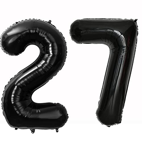 Consigue Cumpleaños ahora Foil Globo Número 27 Negros Globo Número 27 Negros 100cm Gigante Globos Cumpleaños Numeros 27 Negros Helio numero 27 globo cumpleaños 27 años Decoración 27 Cumpleaños para Fiestas Mujer Rebajas 2024 | regaloscumple.com