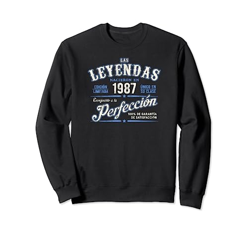 Comprar Las Leyendas Nacieron En 1987 Vintage Catálogo Cumpleaños Sudadera Ofertas 2024 | regaloscumple.com
