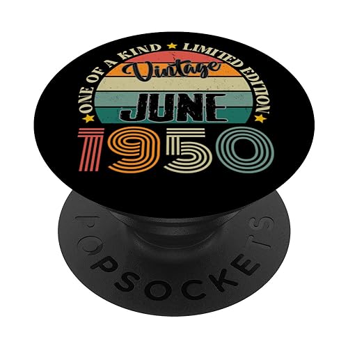 Comprar 74 Años Vintage Junio 1950 BlackFriday 74 Cumpleaños Retro PopSockets PopGrip Intercambiable Rebajas 2024 | regaloscumple.com