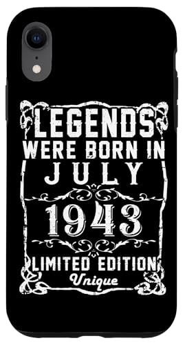 Comprar Carcasa para iPhone XR Cumpleaños Julio 1943 Edición Cumpleaños Limitada Regalo Legend July Ofertas 2024 | regaloscumple.com