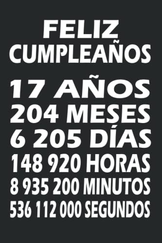Consigue ahora Feliz Cumpleaños 17 Años: Feliz cumpleaños 17 cuaderno | Un libro visitas para fiesta 17 cumpleaños Navidad | Decoración y regalos originales para niñas y niños (Spanish Edition) Rebajas 2025 | regaloscumple.com