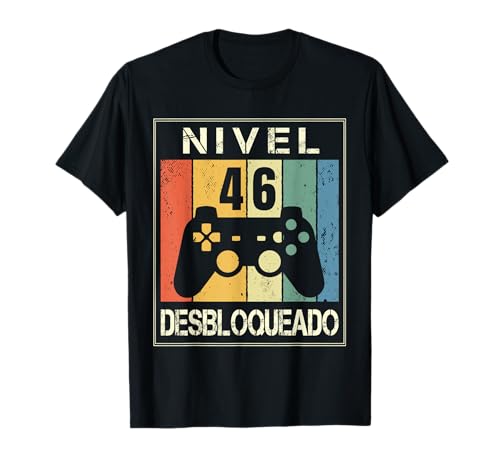 Consigue ahora Nivel Ideas para regalar 46 Desbloqueado Gamer 46 Años 1976 Divertido Hombre Camiseta Rebajas 2025 | regaloscumple.com