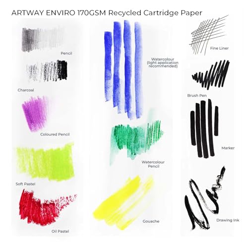 Comprar ahora Enviro Cuaderno A5 en - - Caras/46 Papel Reciclado - Dibujo Reciclado