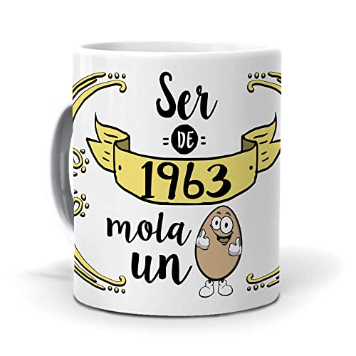 Comprar Mundohuevo Taza Ser 1963 mola Ideas para regalar un huevo Ofertas 2024 | regaloscumple.com
