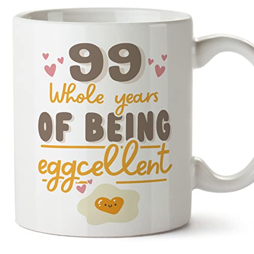 Comprar MUGFFINS Tazas 99 Cumpleaños - En Inglés - Happy Birthday You are Eggcelent - 11 oz / BlackFriday 330 ml - Regalo original y divertido Rebajas 2024 | regaloscumple.com