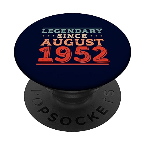 Consigue ahora Legendario desde agosto 1952 Nacido en la Catálogo fiesta cumpleaños los años 50 PopSockets PopGrip Intercambiable Rebajas 2024 | regaloscumple.com
