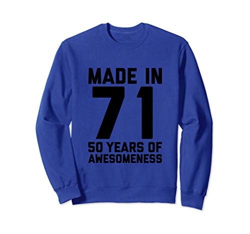 Consigue ahora Regalo 50 cumpleaños para su mujer Edad 50 años Mamá Catálogo 1971 Sudadera Rebajas 2025 | regaloscumple.com