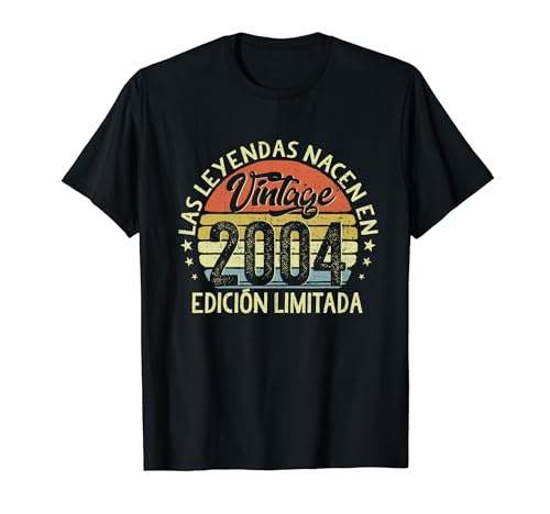 Consigue Promoción ahora Las Leyendas Nacen En 2004 20 Años Cumpleaños Hombre Camiseta Top Precio 2024 | regaloscumple.com