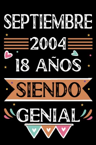 Consigue ahora CUADERNO septiembre 2004 18 Años Siendo Genial: 18 años. Libro visitas cuaderno 110 páginas felicitaciones idea Catálogo regalo regalo Para la esposa novia mujer La madre Rebajas 2024 | regaloscumple.com