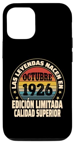 Comprar Carcasa para iPhone 15 Navidad Edición Limitada Octubre 1926 - Cumpleaños 98 Años Top Precio 2025 | regaloscumple.com