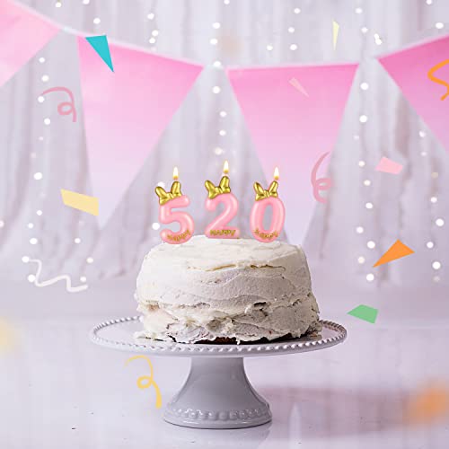 Mejores precios Lindas Velas Cumpleaños Numeros con Nudo Lazo Número Cumpleaños Niñas Cumpleaños