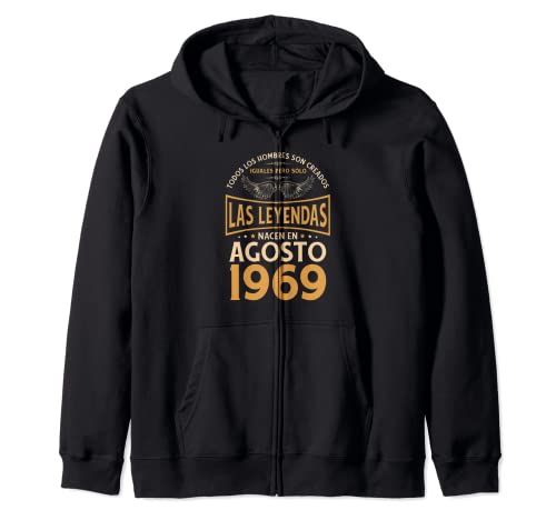 Comprar Cumpleaños Hombre BlackFriday Regalos Las Leyendas Agosto 1969 Sudadera con Capucha Rebajas 2025 | regaloscumple.com