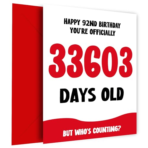 Oferta Hey Divertida cumpleaños hombres mujeres, 33603 tarjeta 92 tarjeta 92, cumpleaños