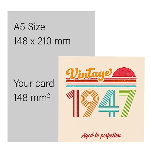 Top Precios Cumpleaños – 1947 to divertida felicitación y tarjetas mujeres, cumpleaños tarjeta