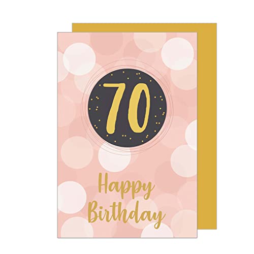 Comprar Edition Seidel Tarjeta felicitación 70 Cumpleaños cumpleaños con sobre para hombre y mujer (GZ348-70 SW023) Rebajas 2024 | regaloscumple.com