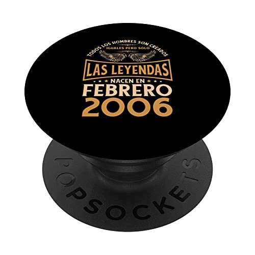 Consigue ahora Cumpleaños Hombre Regalos Las Cumpleaños Leyendas Febrero 2006 PopSockets PopGrip Intercambiable Rebajas 2025 | regaloscumple.com