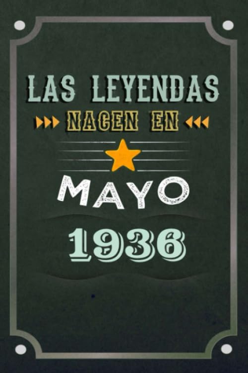 Consigue ahora Las leyendas nacen en Mayo 1936: REGALO DE CUMPLEAÑOS Catálogo NACIDOS EN LOS AÑOS 1936 Regalos Creativos Cuaderno forrado Diario 15.24 x 22.86 cm CUADERNO DE ... CUADERNO DE NOTAS REGALOS PERSONALIZADOS Rebajas 2024 | regaloscumple.com