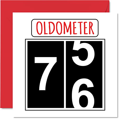Comprar Divertidas tarjetas cumpleaños 76 para hombres y mujeres Cumpleaños olómetro tarjeta feliz cumpleaños para papá mamá tarjetas felicitación 145 mmx145 mm tarjeta felicitación 76 años Ofertas 2024 | regaloscumple.com