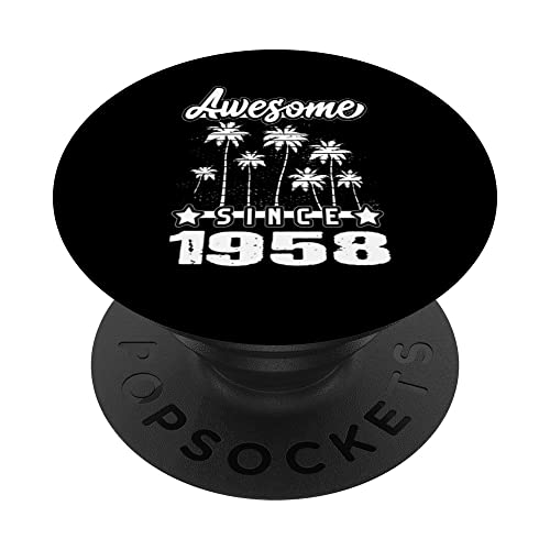 Consigue ahora Impresionante Desde 1958 Cumpleaños 1958 Vintage 1958 Cumpleaños PopSockets PopGrip Intercambiable Top Precio 2025 | regaloscumple.com