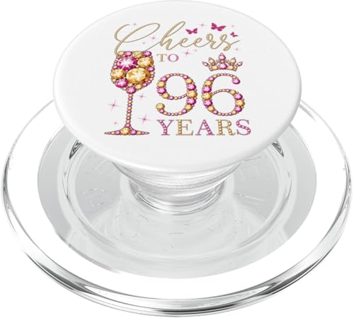 Comprar Cumpleaños Saludos a 96 años mujer 96 años reina del 96 cumpleaños PopSockets PopGrip para MagSafe Rebajas 2025 | regaloscumple.com
