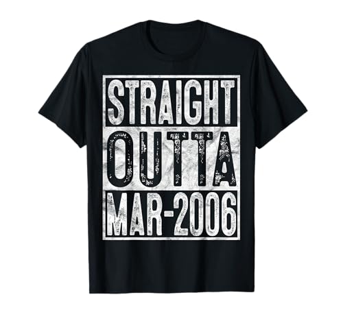 Comprar Straight Outta Marzo 2006 - Regalo Regalos 14 años edad Camiseta Top Precio 2025 | regaloscumple.com