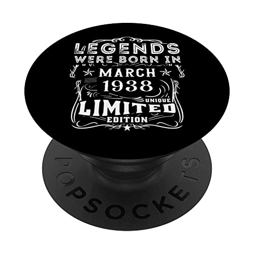 Consigue ahora Cumpleaños Marzo 1938 Edición Limitada Regalo March 1938 PopSockets PopGrip Cumpleaños Adhesivo Rebajas 2025 | regaloscumple.com