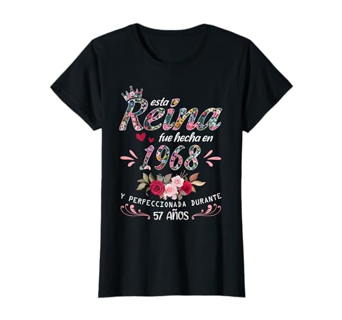 Consigue ahora Hecha En 1968 57 Años Regalo Cumpleaños Mujer 57 Cumpleaños Decoración Camiseta Top Precio 2024 | regaloscumple.com