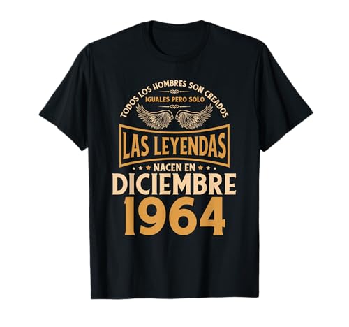 Comprar Cumpleaños Hombre Promoción Regalos Las Leyendas Diciembre 1964 Camiseta Rebajas 2025 | regaloscumple.com