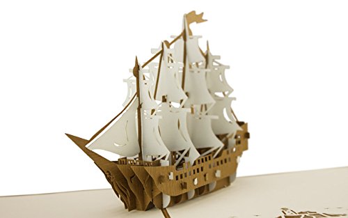 Ofertas de última hora Felicitación pop cumpleaños, regalo velero. viaje como viajeros,