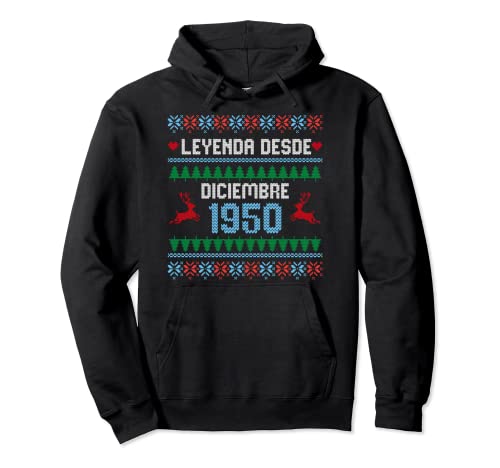 Comprar Suéter feo Navidad 71º cumpleaños diciembre 1950 Sudadera con Regalos Capucha Top Precio 2025 | regaloscumple.com
