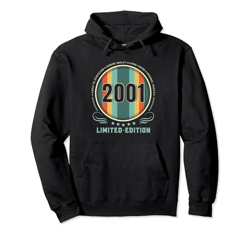 Comprar Camiseta vintage Regalos 2001 para mujer edición limitada cumpleaños 2001 Sudadera con Capucha Ofertas 2024 | regaloscumple.com