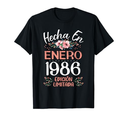 Comprar Hecha En Enero Regalos 1986 Mujer Regalo 39 Años Cumpleaños Camiseta Ofertas 2025 | regaloscumple.com