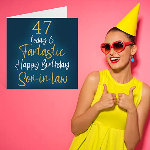 Ofertas en regaloscumple.com Fantásticas cumpleaños yerno, hoy fantásticas, feliz yerno regalos hijo, felicitación mm 145