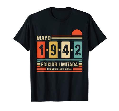 Comprar 80 Años Mayo 1942 Leyenda Regalo 80 Promoción Cumpleaños Camiseta Top Precio 2024 | regaloscumple.com