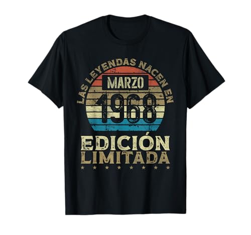 Comprar Las Leyendas Cumpleaños nacen en Marzo 1968 - 56 Años Cumpleaños Camiseta Top Precio 2024 | regaloscumple.com
