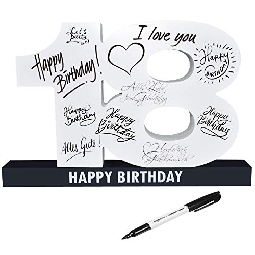 Consigue ahora CREOFANT Libro Ideas para regalar visitas XL para 18º cumpleaños 37 x 24 x 4 cm regalo para 18 cumpleaños Top Precio 2024 | regaloscumple.com
