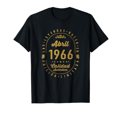Comprar 56 años Cumpleaños Las Leyendas Catálogo nacen en Abril 1966 Camiseta Top Precio 2024 | regaloscumple.com