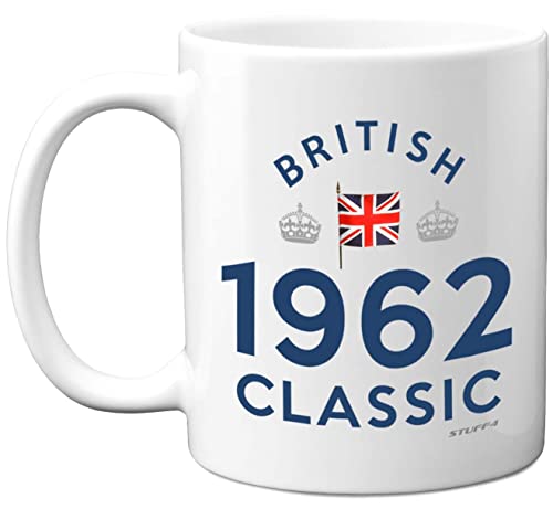 Comprar Stuff4 Regalos cumpleaños número 61 para mujeres Ideas para regalar y hombres taza café clásica británica 1962 taza mejor amigo para regalos cumpleaños Navidad recuerdo 61 cumpleaños para él y Rebajas 2025 | regaloscumple.com