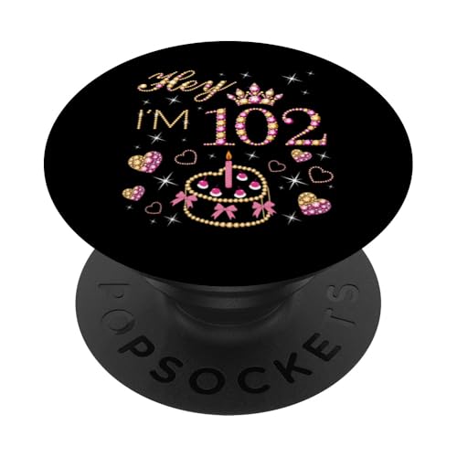 Comprar Vela para tarta cumpleaños número 102 diseño mujer 102 años PopSockets BlackFriday PopGrip Adhesivo Rebajas 2025 | regaloscumple.com