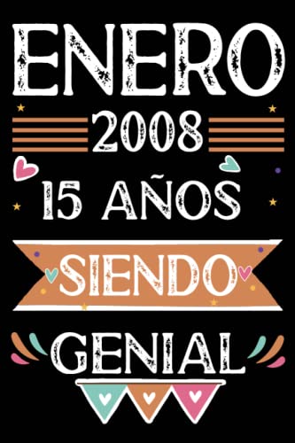 Consigue ahora CUADERNO Enero 2008 15 Años Siendo Genial: Libro visitas cuaderno 110 páginas Navidad felicitaciones idea regalo regalo Para la esposa novia mujer La madre Ofertas 2025 | regaloscumple.com