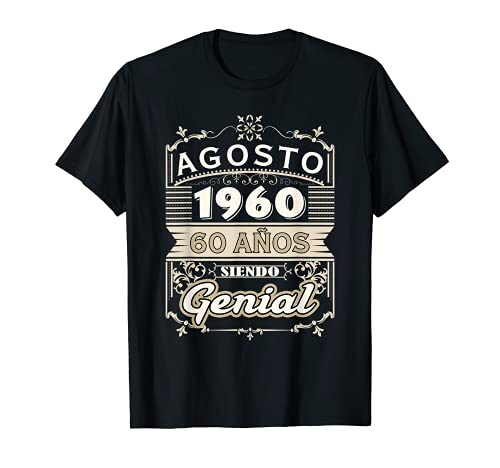 Oferta Camiseta 1960 Años Genial Agosto