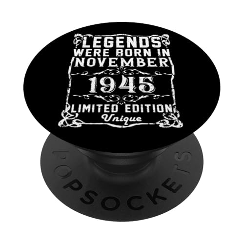 Comprar Cumpleaños Noviembre 1945 Ideas para regalar Edición Limitada Regalo Vintage PopSockets PopGrip Adhesivo Top Precio 2024 | regaloscumple.com